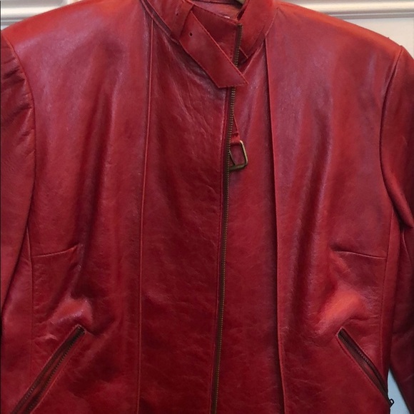 Red leather jacket 🔥🔥 - Picture 5 of 5